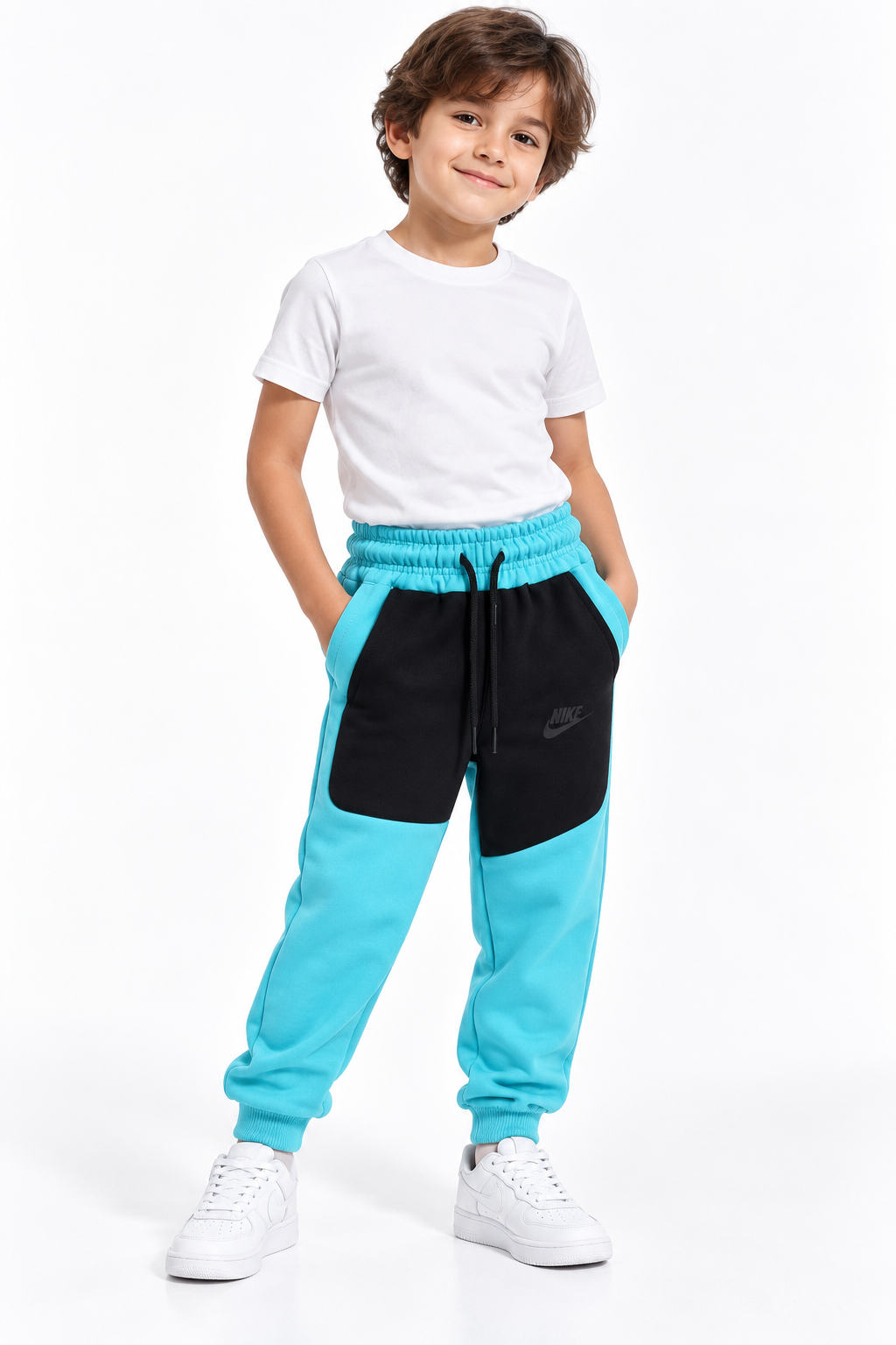 Nike Pant Aqua&Blk Aqua & Black Pants 98 / Aqua & Black