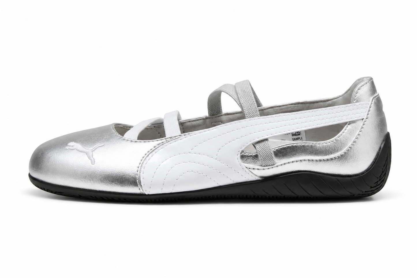 Puma Ballet 926-5 218 – Silver & White Ballet Shoes 30 / Silver & White