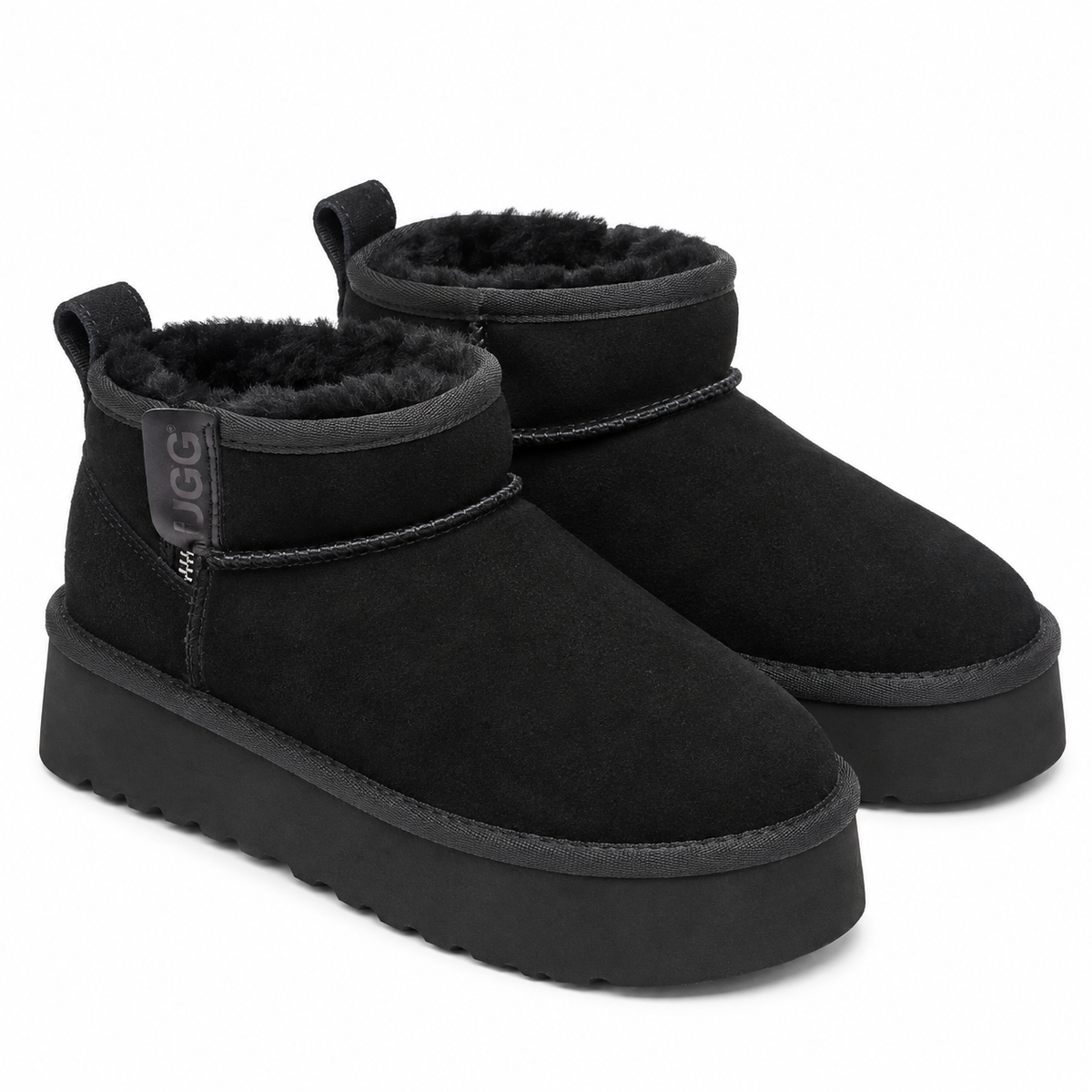 Ugg Mini Zip Black Boot 39 / Black