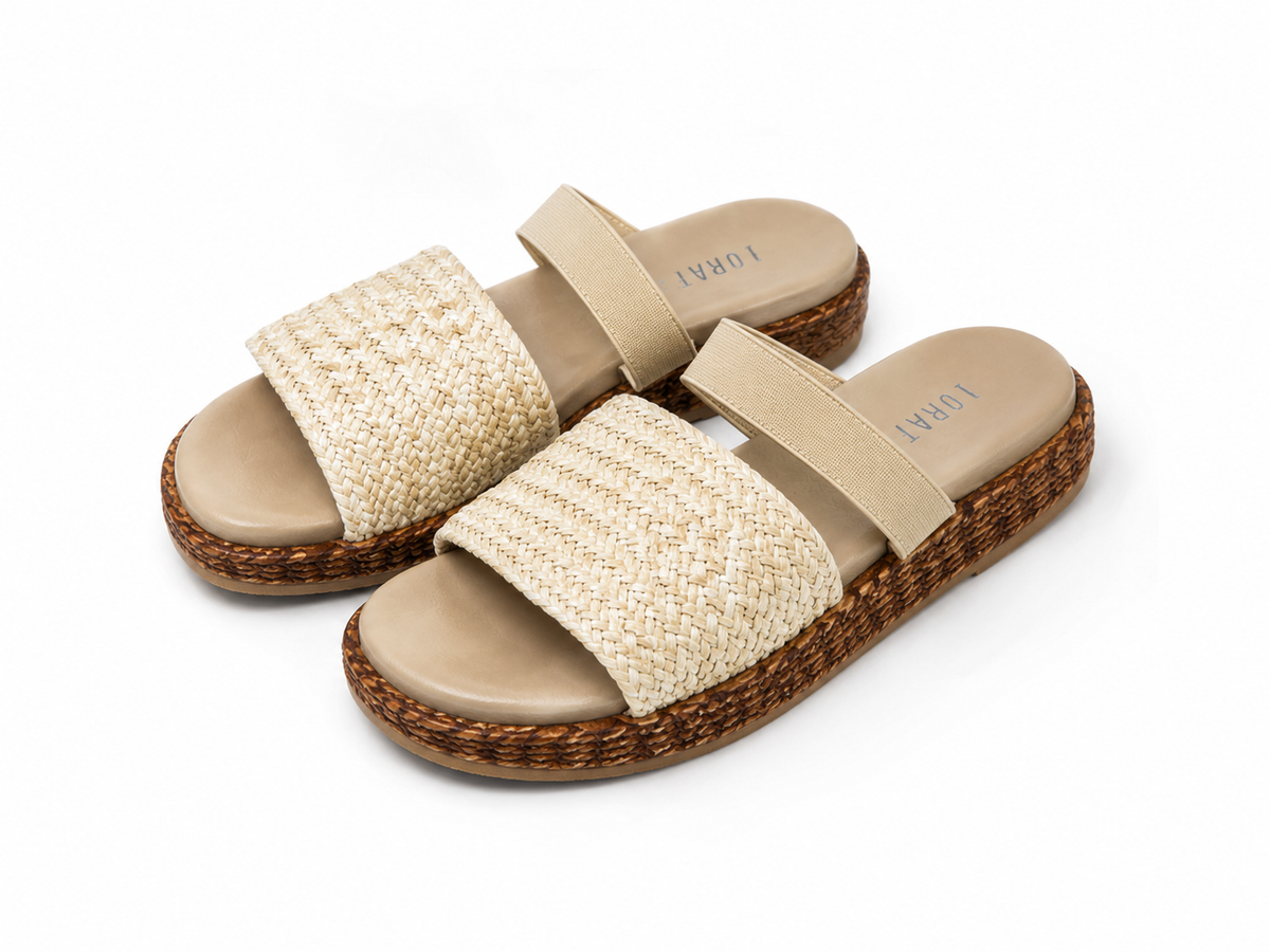 LORAFERRES WEDGE SANDALS SANDAL BEIGE beige / 37