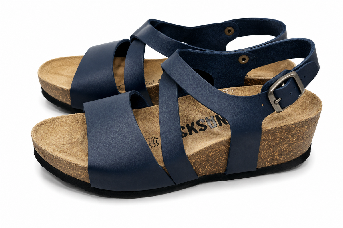 BACKSUN SANDAL WEDGE HEELS SANDAL navy / 36
