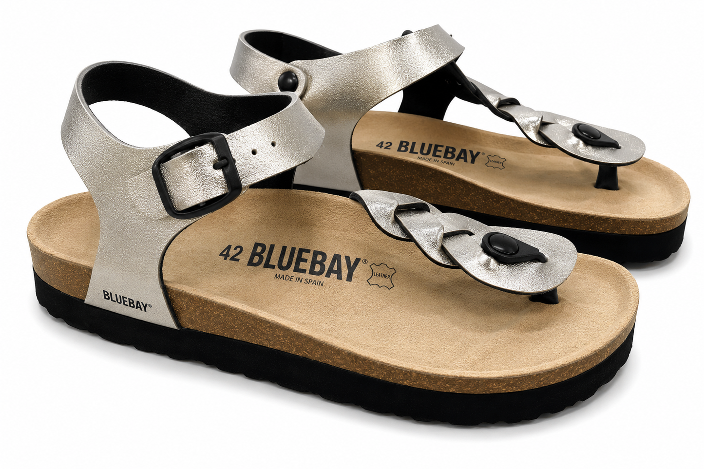 BLUEBAY SANDAL WEDGE HEEL SILVER silver / 42