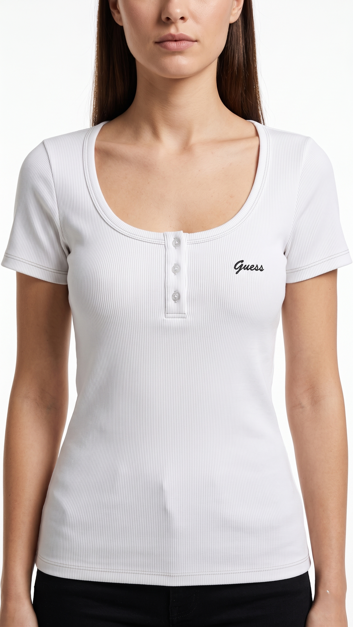 GUESS T-SHIRT WHT R-1050 WHITE / Small