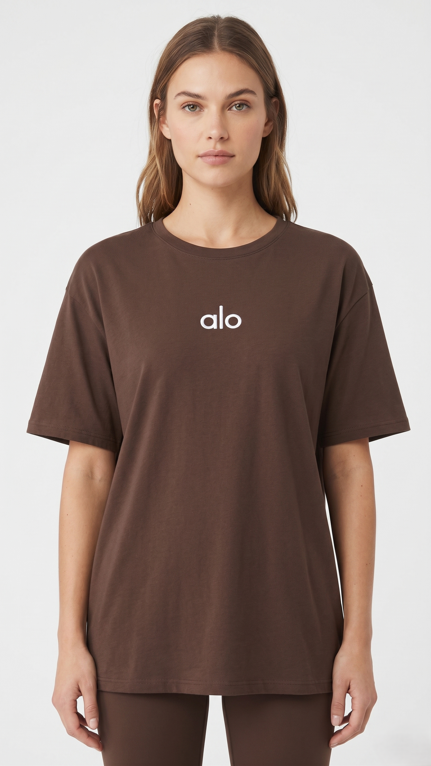 ALO T-SHIRT BRN 01 brown / S