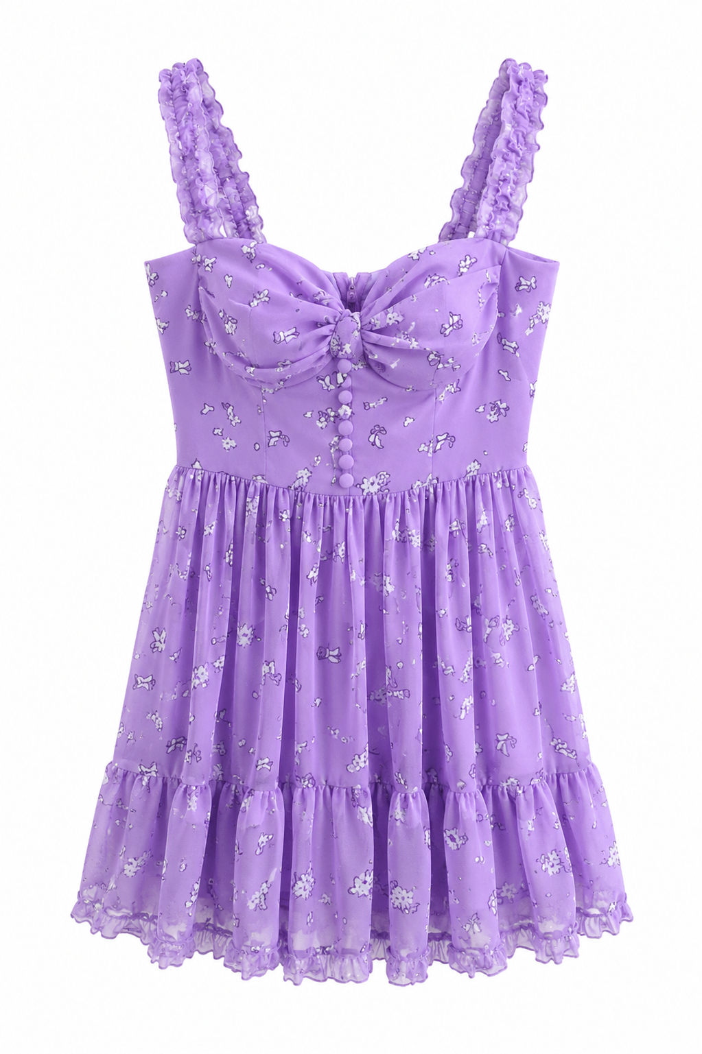 BASIC DRESS 00403 purple / S