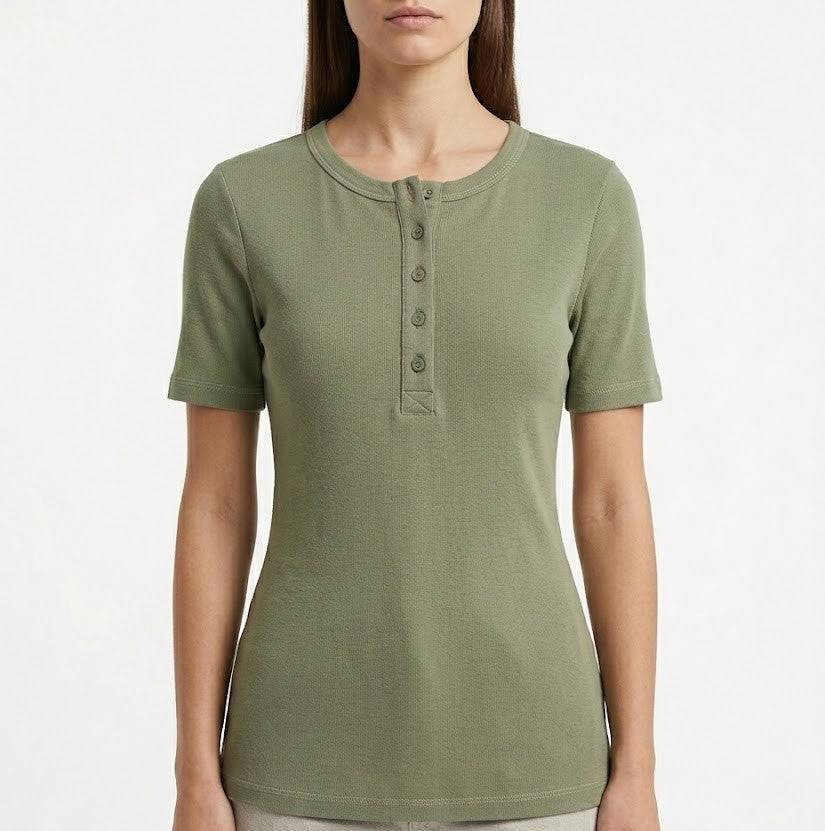 OYSHO T-SHIRT 2014 green / S