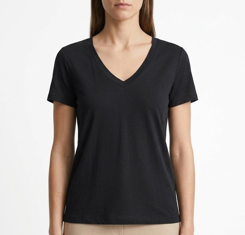 OYSHO T-SHIRT BLACK 1013-1 black / S