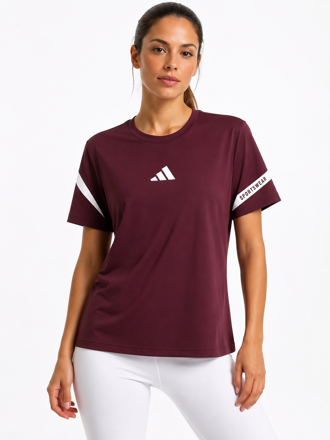 ADIDAS T-SHIRT BORDO bordo / S