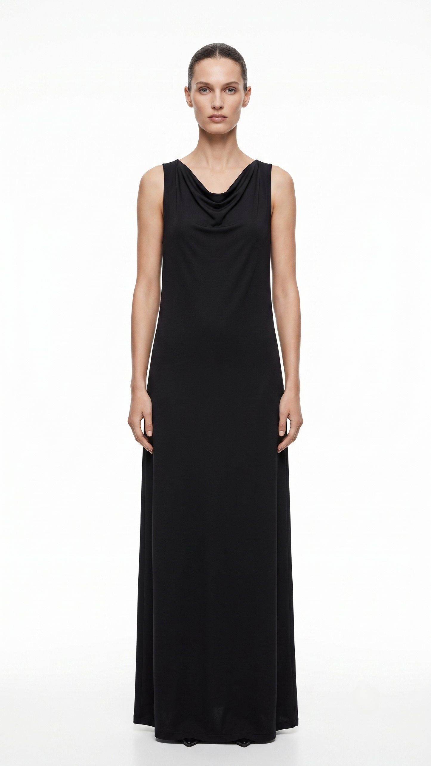 OYSHO DRESS BLACK 5006 black / S