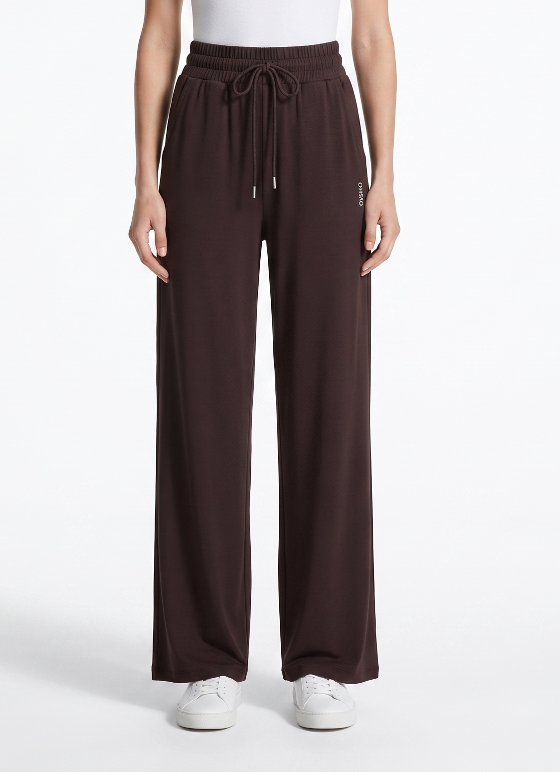 OYSHO PANTS PANT BROWN 0044 brown / S