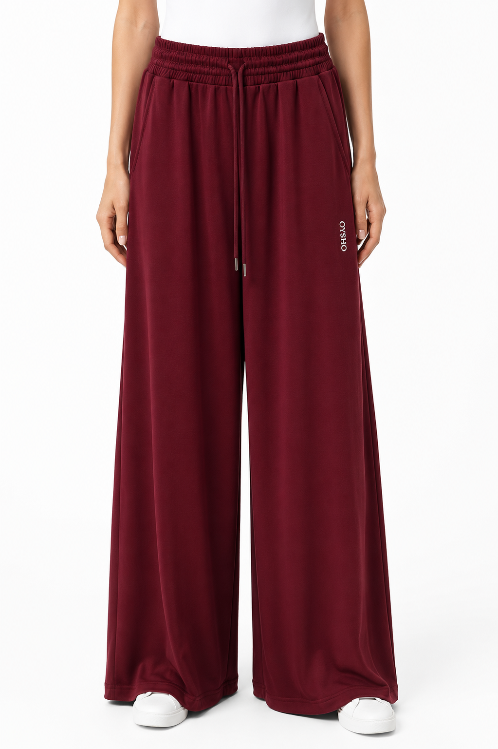 OYSHO PANTS PANT BORDO 0044 bordo / S