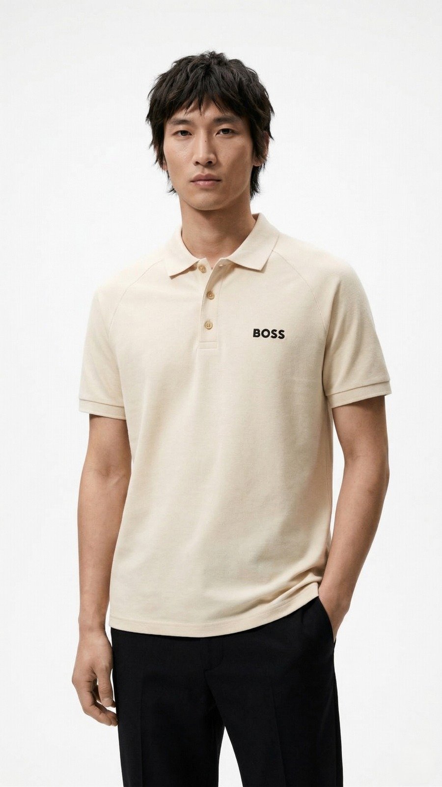Boss Polo Beige 1401 Beige / M