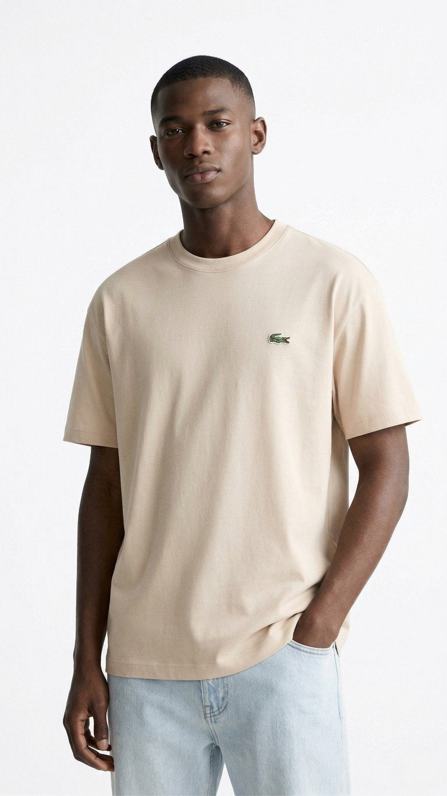 Lacoste T-Shirt Beige 2314-3 Beige / M