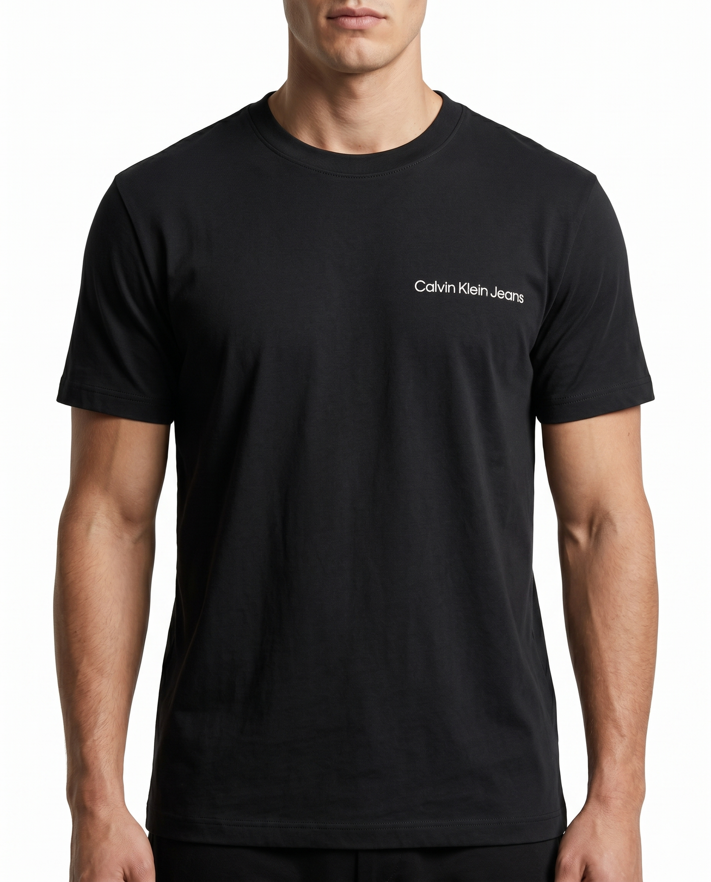 CALVIN KLEIN T-SHIRT BLK 01462 BLACK / 2Xlarge