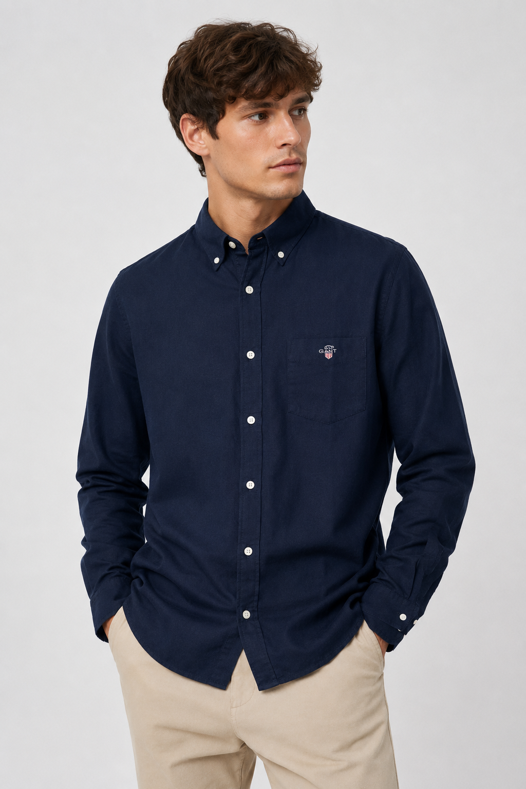 GANT SHIRT NVY navy / S