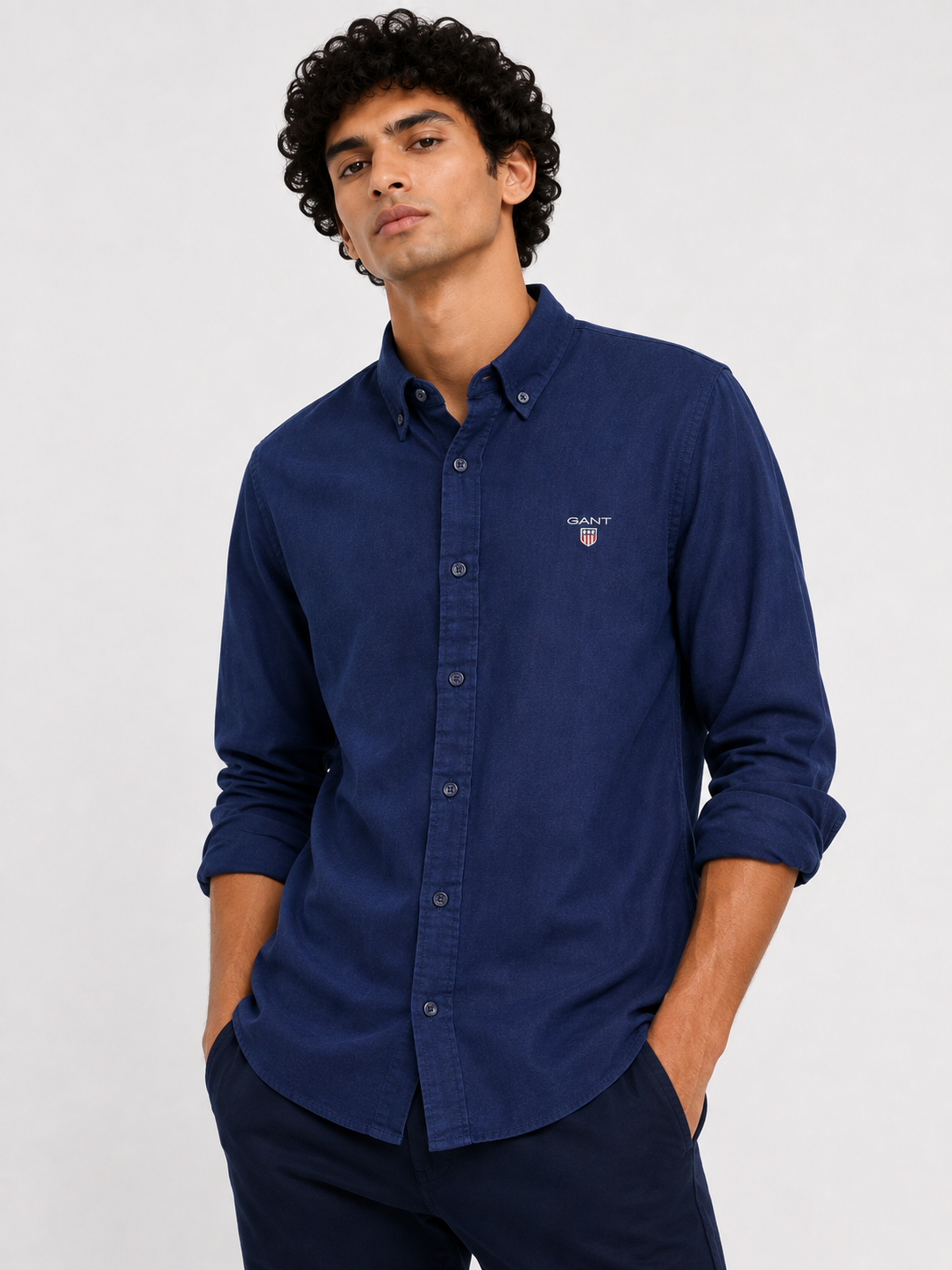 GANT SHIRT NVY navy / S