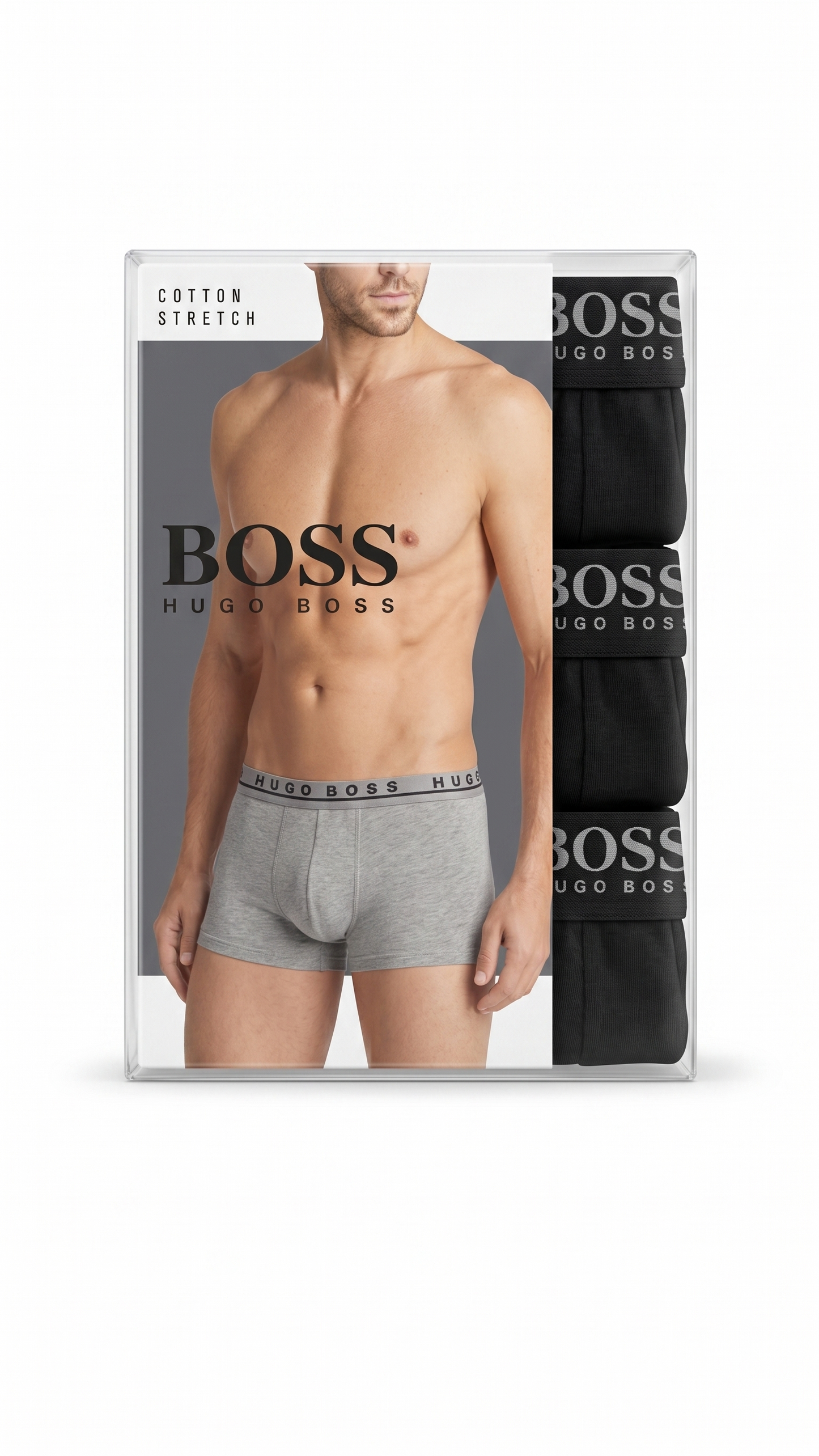 BOSS BOXERS *3 black / xl