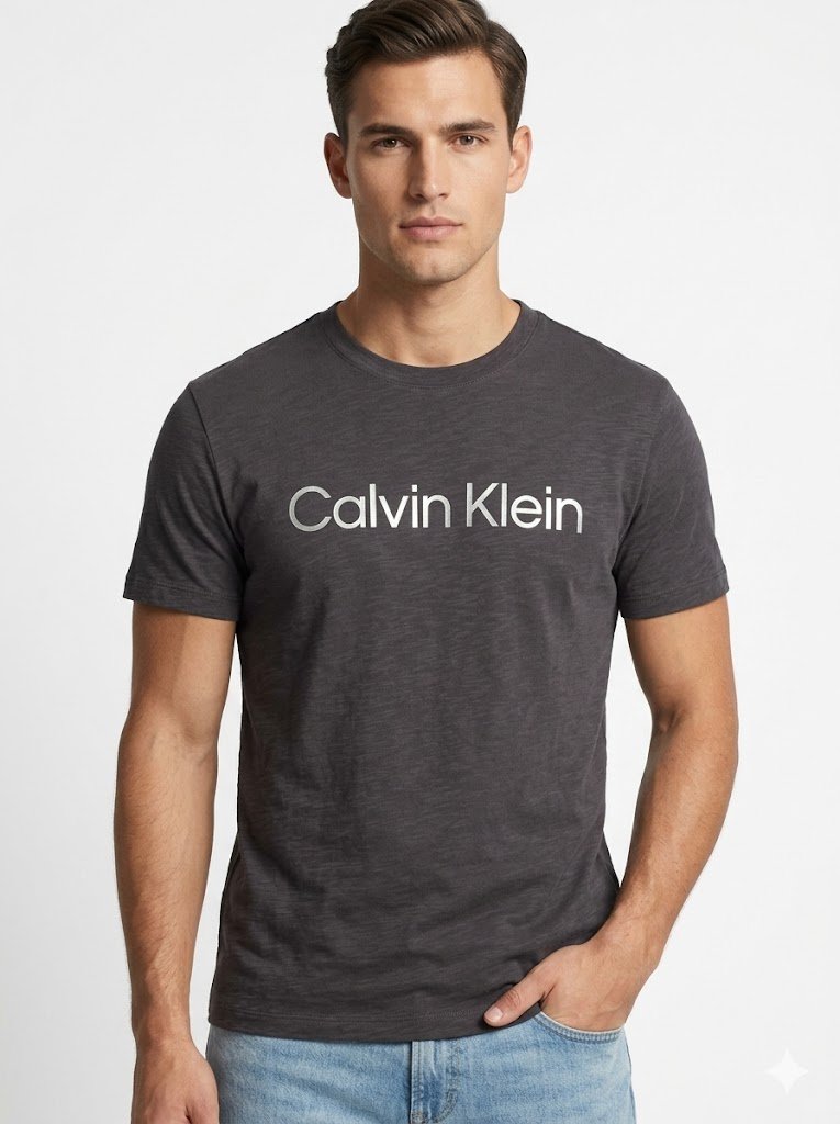 CALVIN KLEIN T-SHIRT dark grey / M