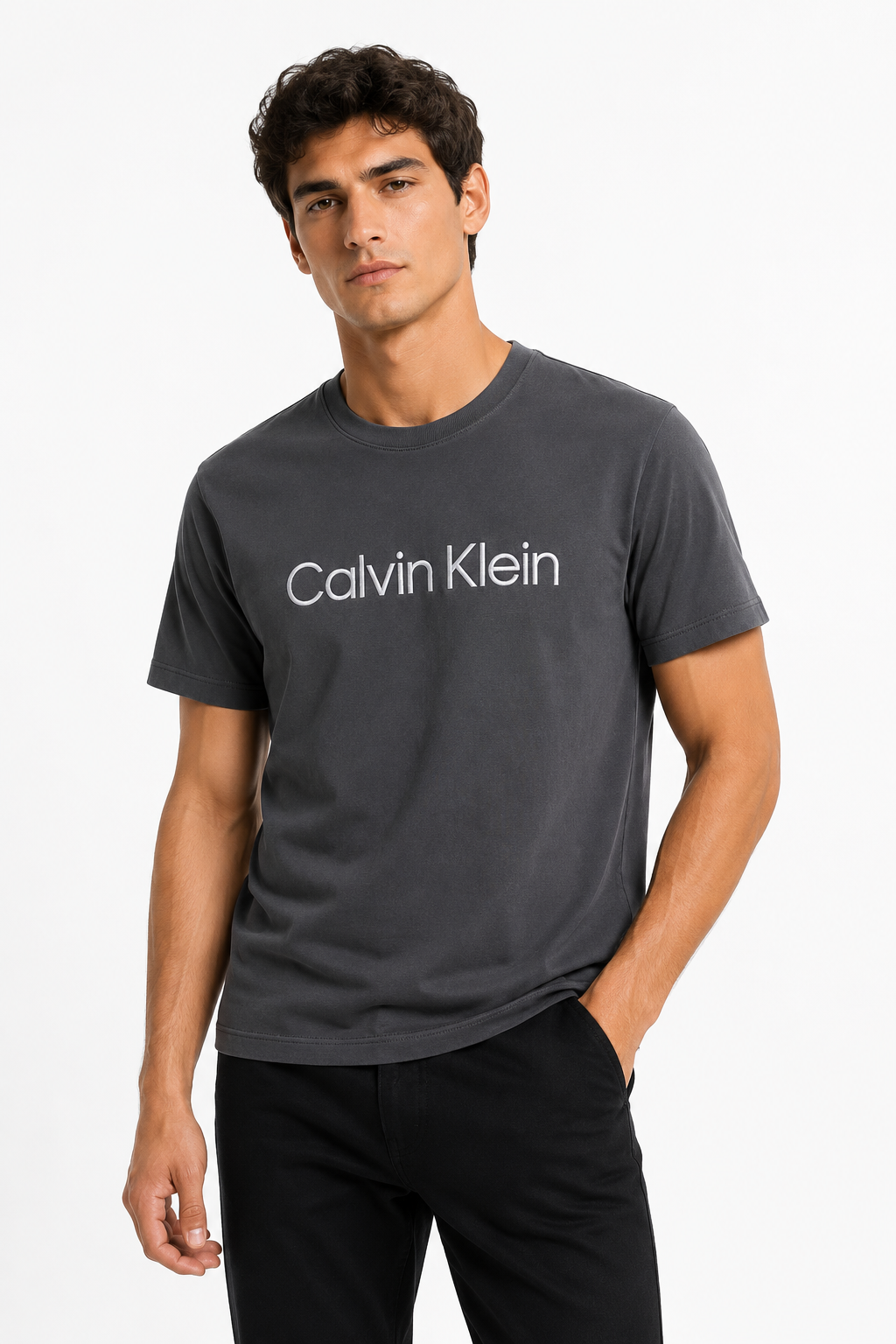 CALVIN KLEIN T-SHIRT D.GREY dark grey / M