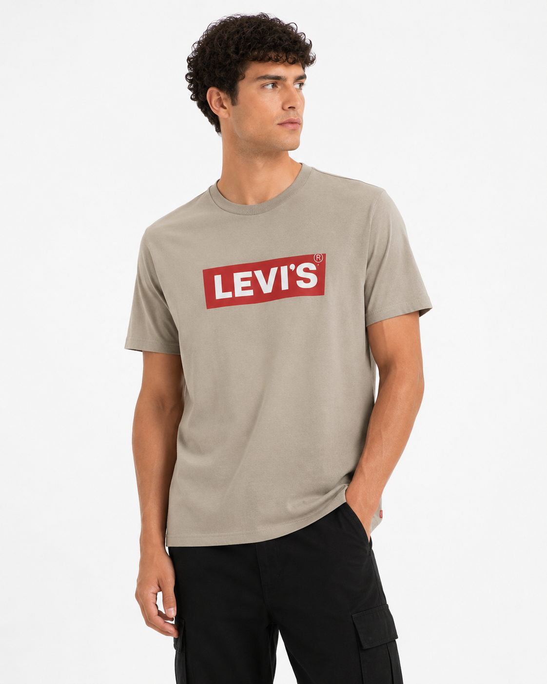 LEVIS T-SHIRT BEIGE beige / S