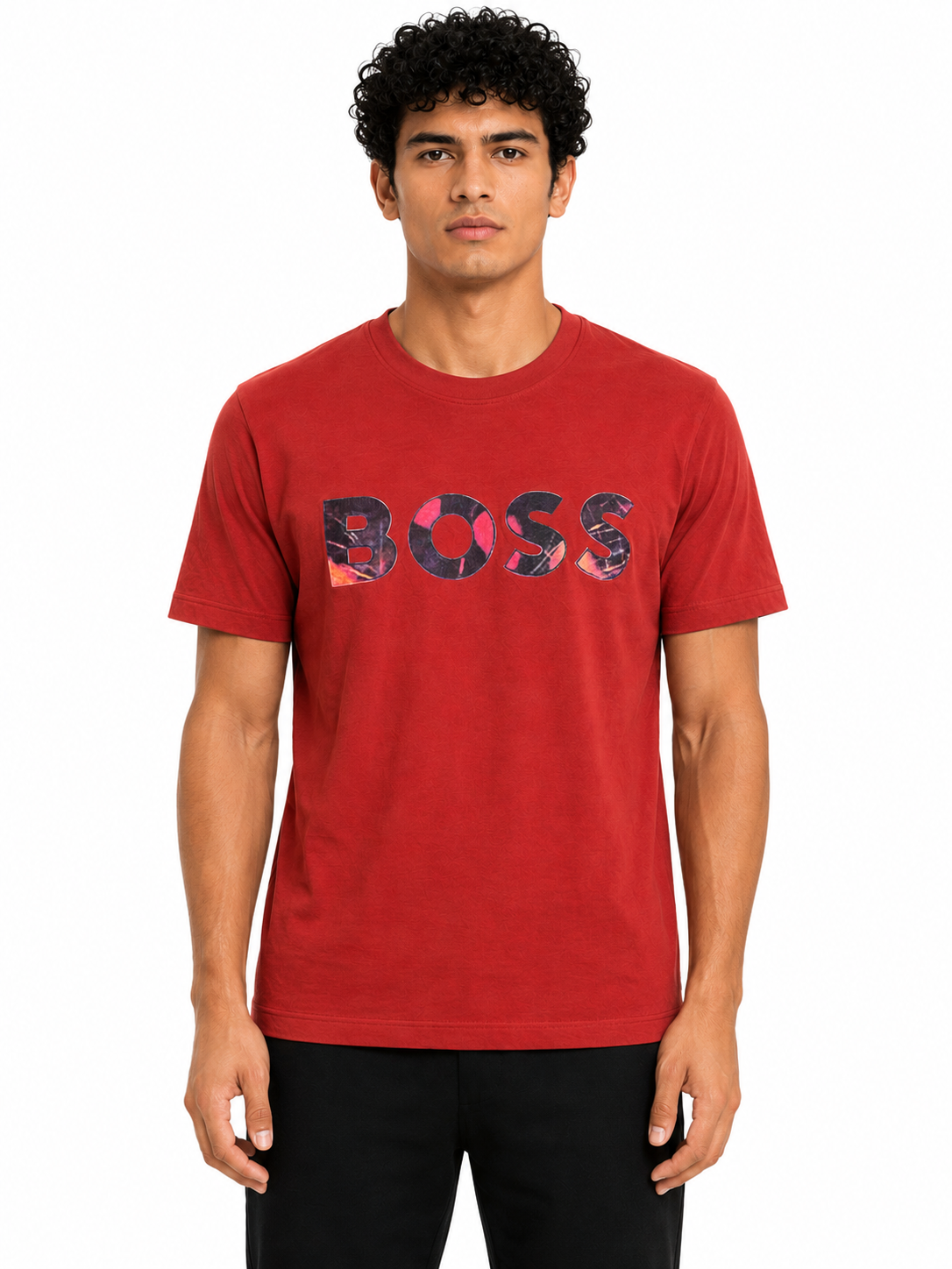 BOSS T-SHIRT RUST ORANGE rust orange / M