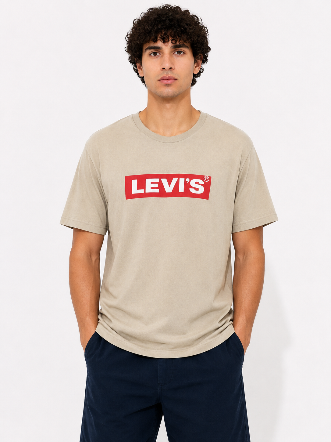 Levis T-Shirt Beige&Red Beige & Red T-Shirt S / Beige & Red