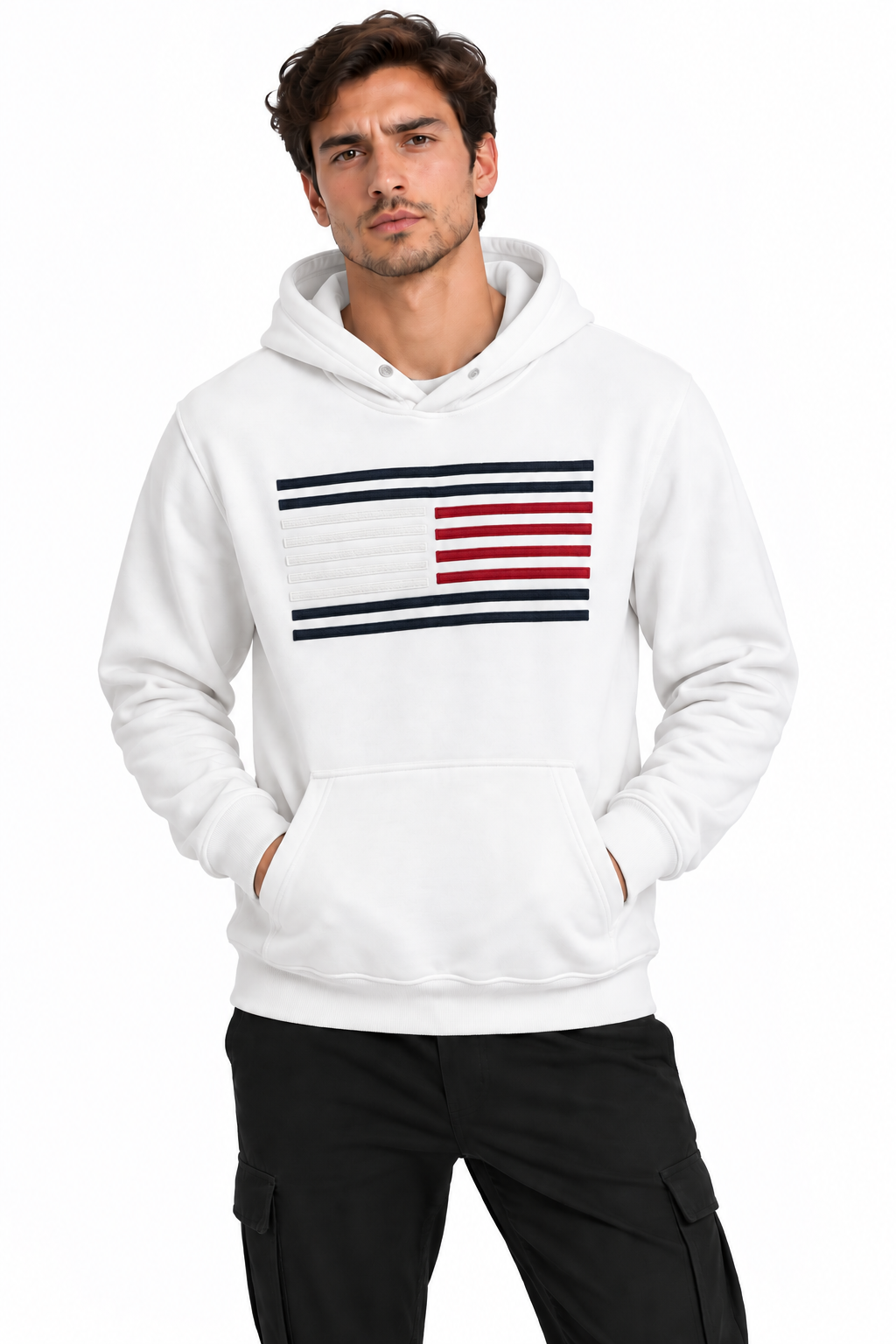 Tommy Hoodie 4207 White Hoodie M / White