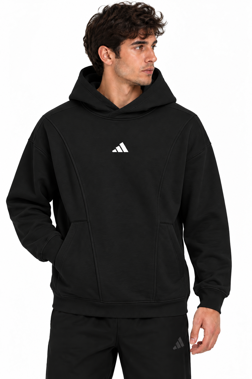 Adidas Hoodie M108 Full Black Hoodie XXXL / Full Black