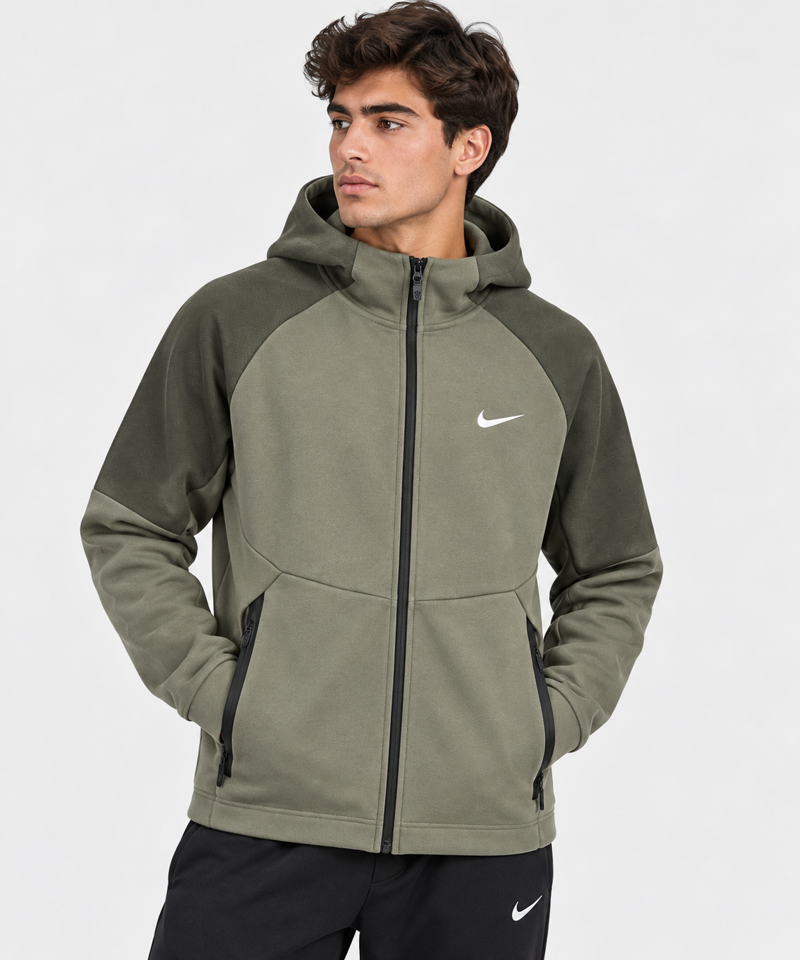 Nike Jacket Olive L-6621 Olive Green Jacket XL / Olive Green