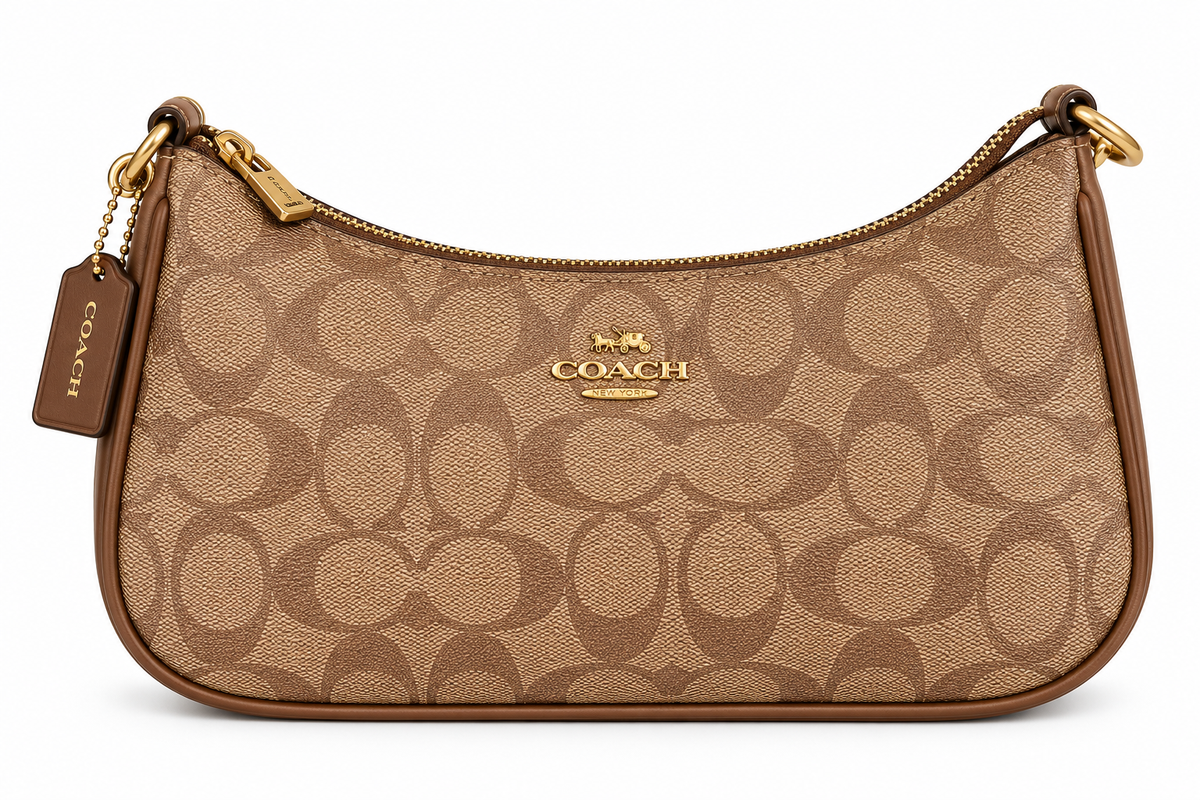 Coach Bag Beige & Brown Small Bag Beige & Brown