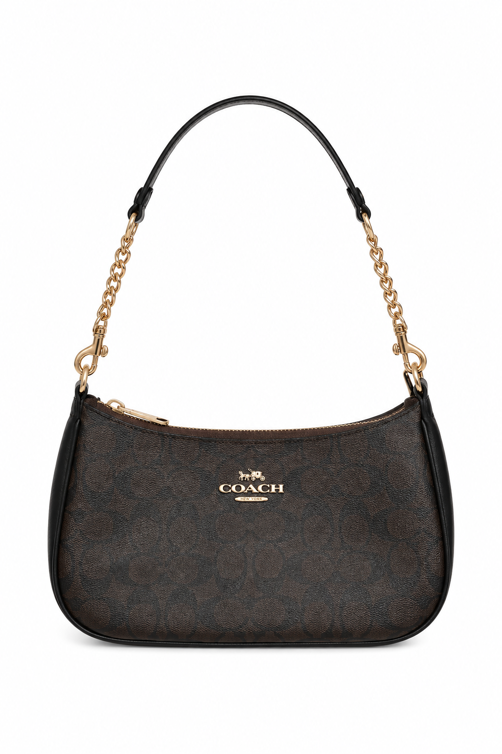 COACH SMALL BAG DARK BROWN dark brown
