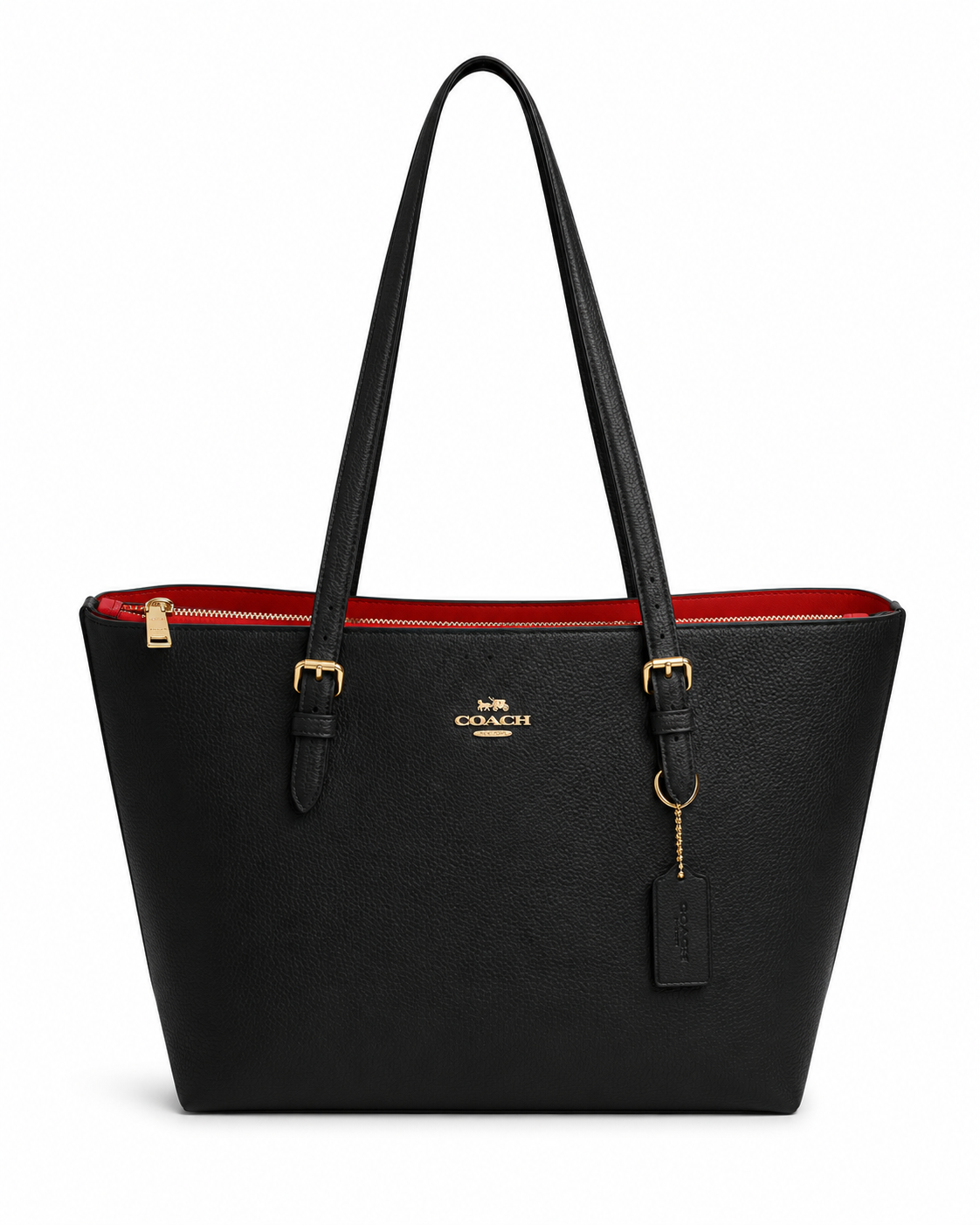 COACH BIG BAG 23105P BLK&RED black&red