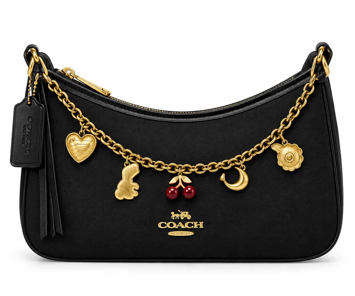 Coach Bag 8909 Black Medium Bag Black