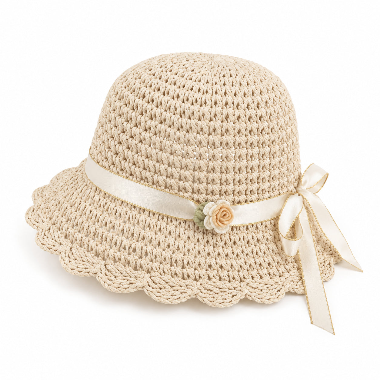 Straw Hat Summer Brown Brown