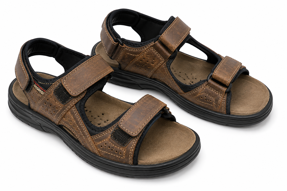 ANTISTRESS ORION SANDAL DOUBLE STRAP brown / 45