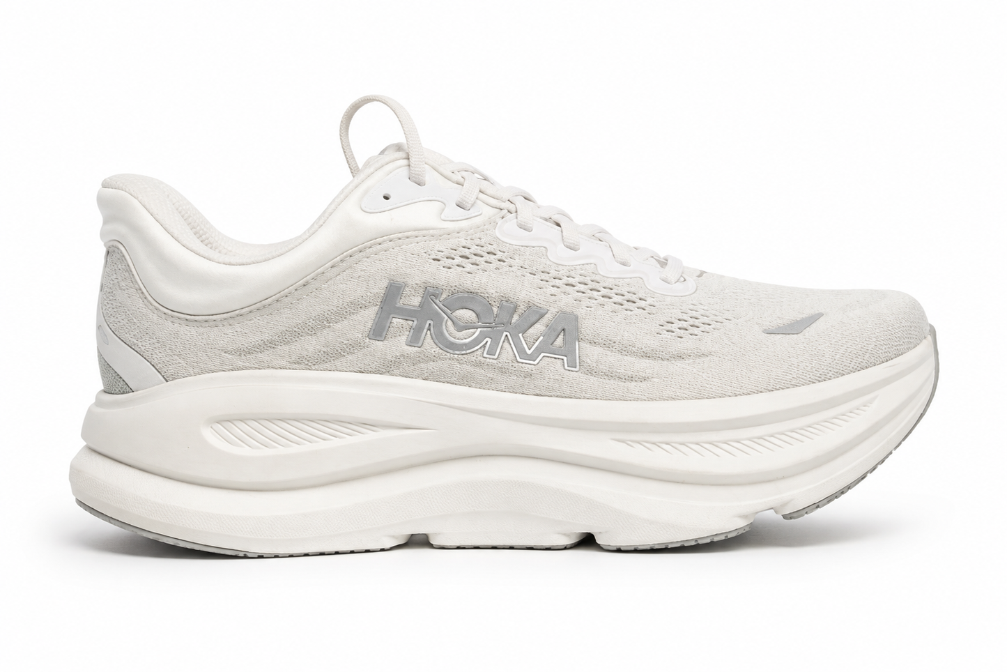 HOKA RUNNING BONDI 9 WHT&GRY white&grey / 43