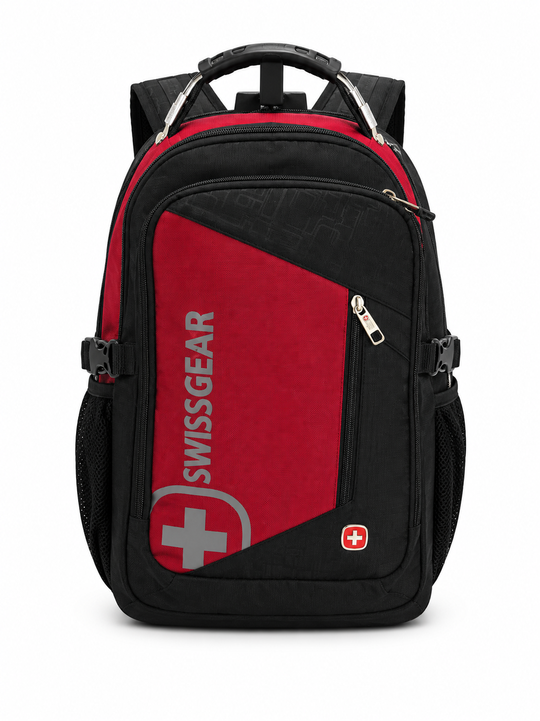 SWISS BACKBAG BLK&RED 6913 black&red