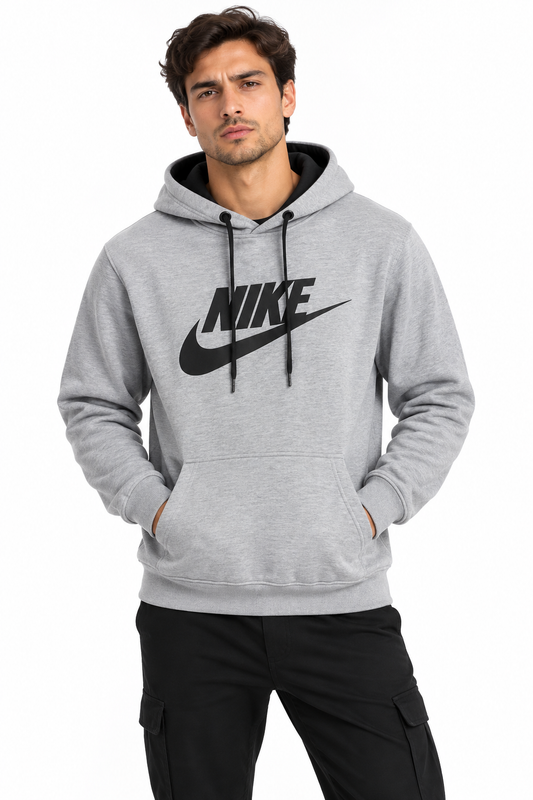 Nike Hoodie Grey - Grey Hoodie M / Grey
