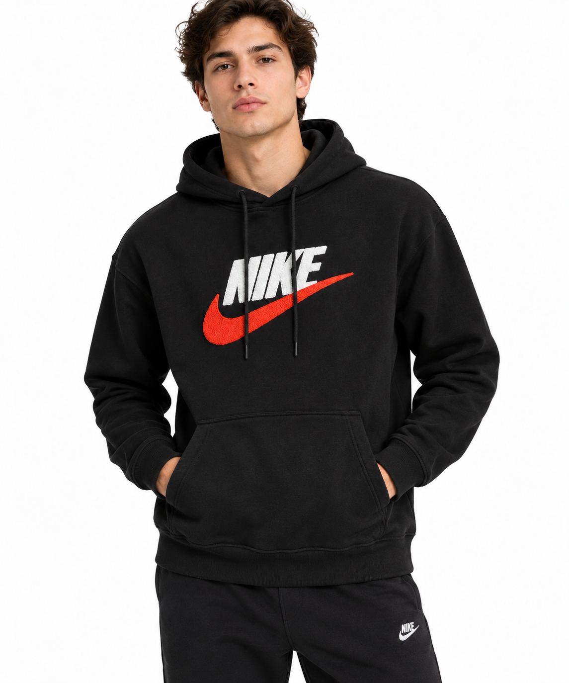NIKE HOODIE GRN&MULTI green&multi / L