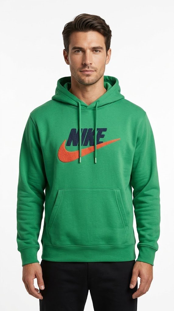 NIKE HOODIE GRN&MULTI green&multi / L