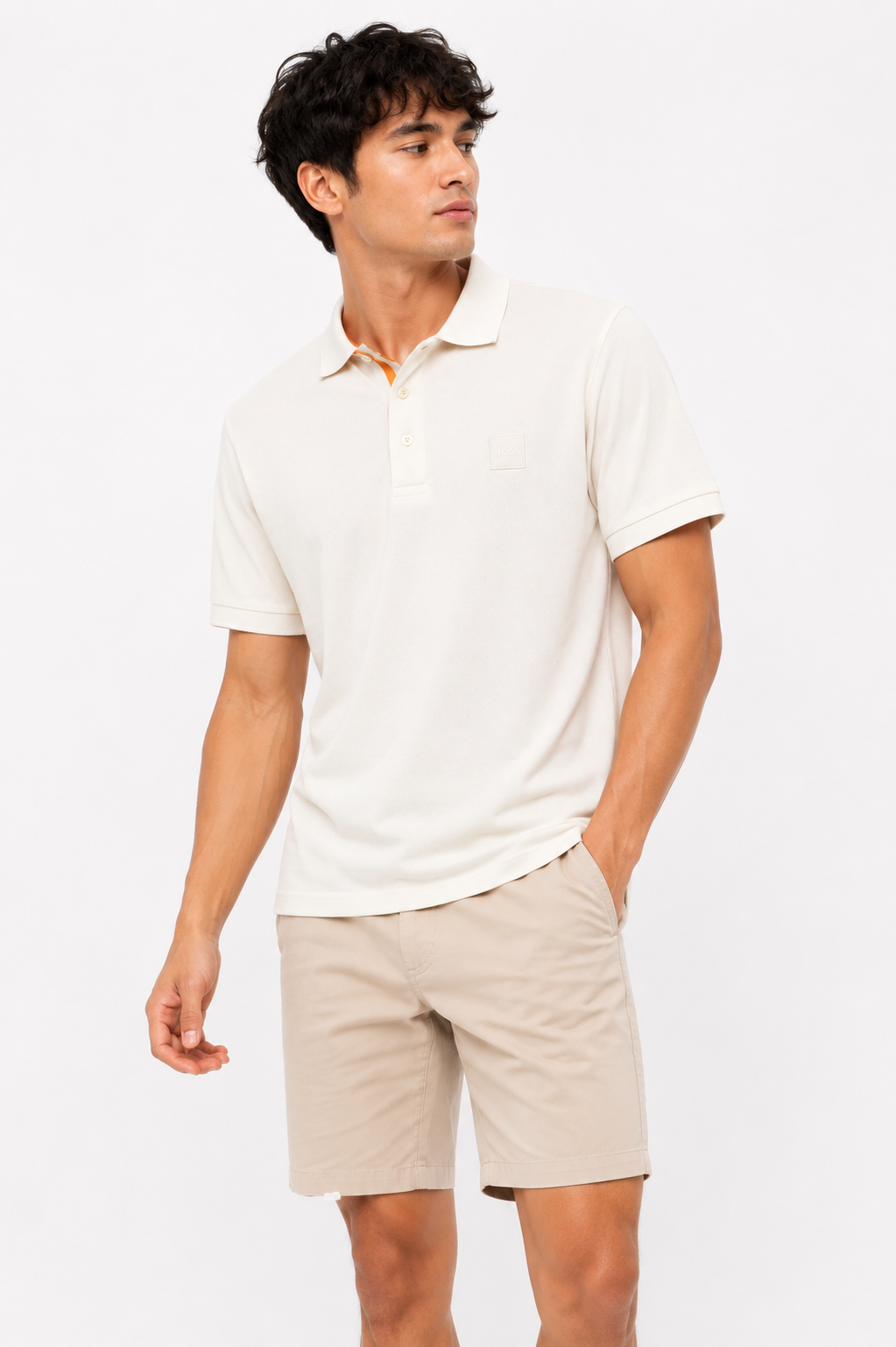 BOSS POLO WHITE white / M