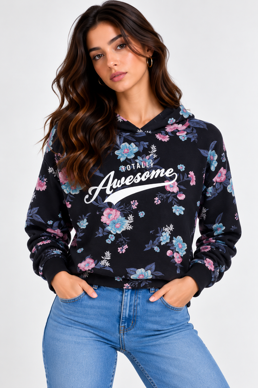 Auesome Hoodie Blk&Multi Black & Multi Hoodie S / Black & Multi
