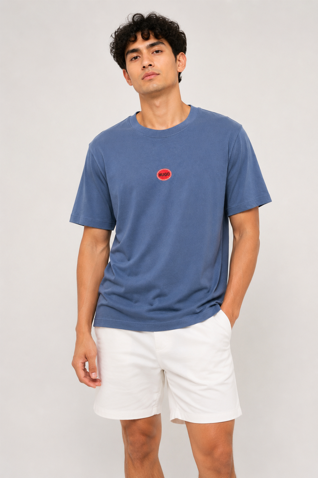 HUGO BOSS T-SHIRT WHITE&MULTI 01 white&multi / S