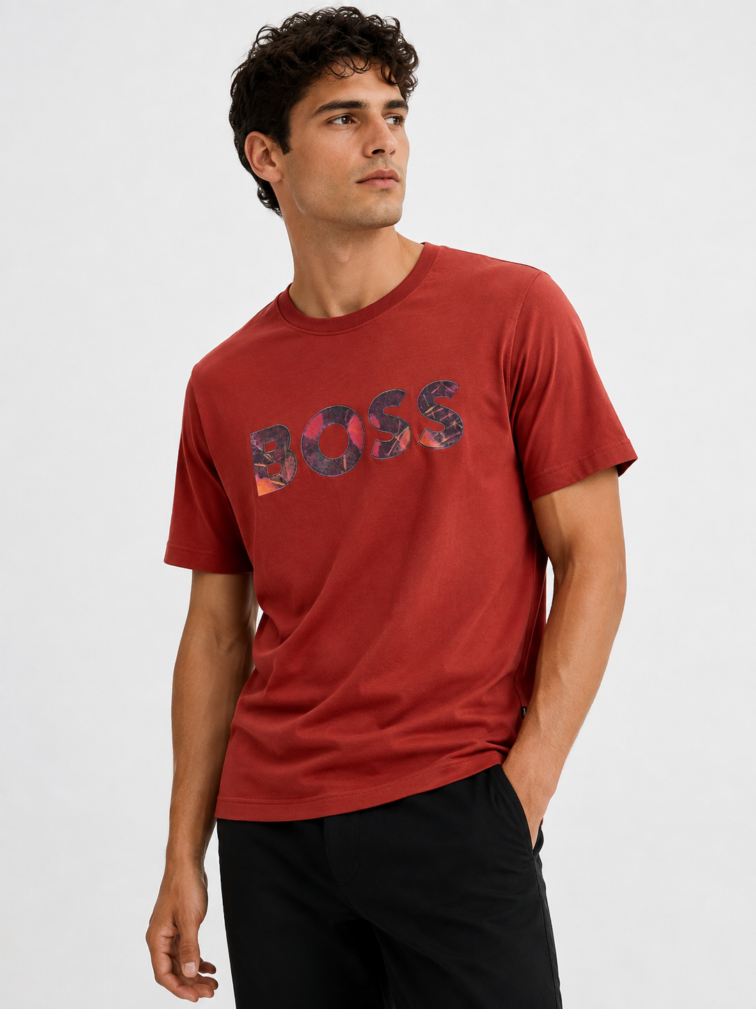 BOSS T-SHIRT BURNT ORNG 02 burnt orange / M
