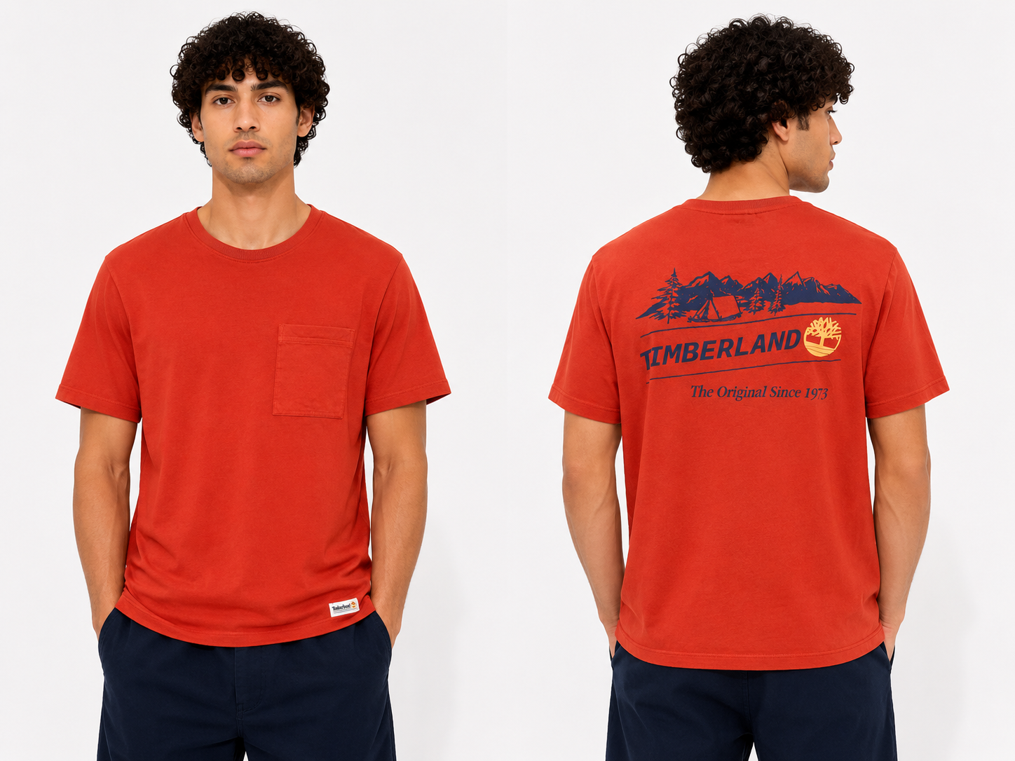 TIMBERLAND T-SHIRT ORANGE 01 orange / M