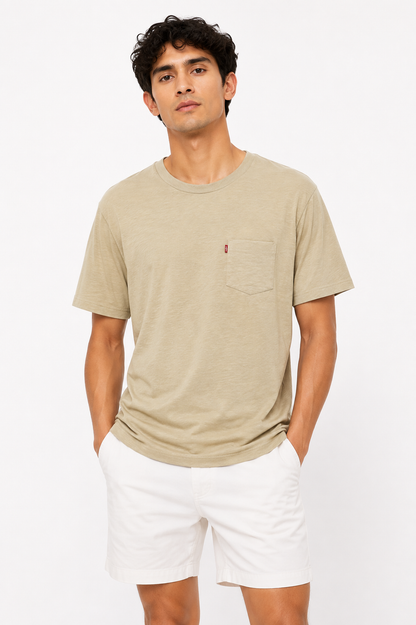 LEVIS T-SHIRT BEIGE beige / S