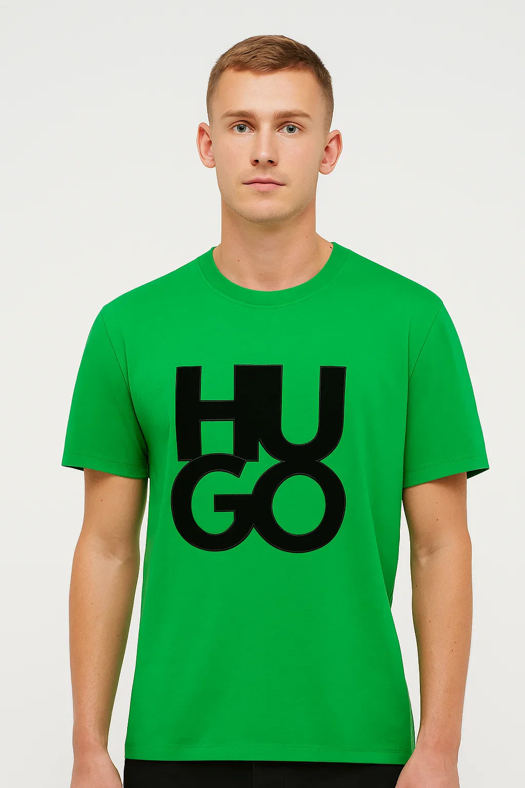 Hugo Cotton-Jersey Regular-Fit T-shirt Logo