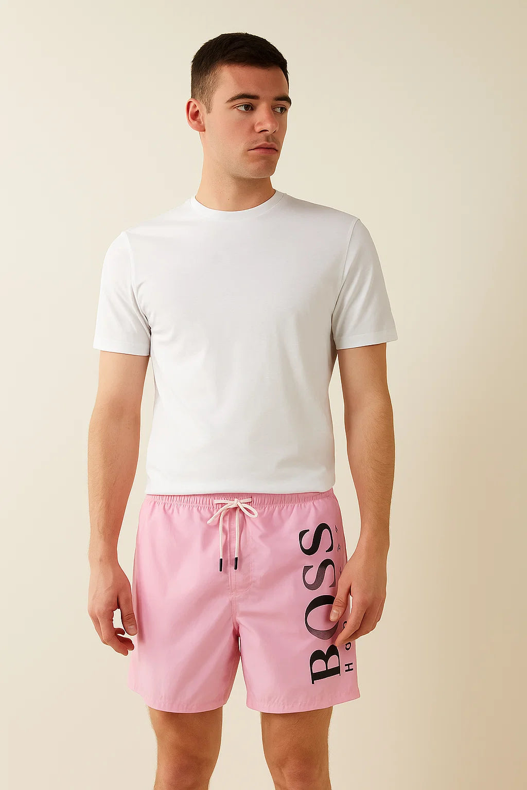 Boss octopus Large Side Logo Swim Short Pink / M