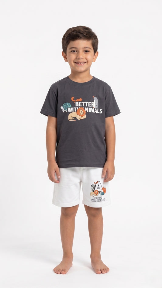 Coco Set Royal Grey&White Boy Grey&White / 2*3