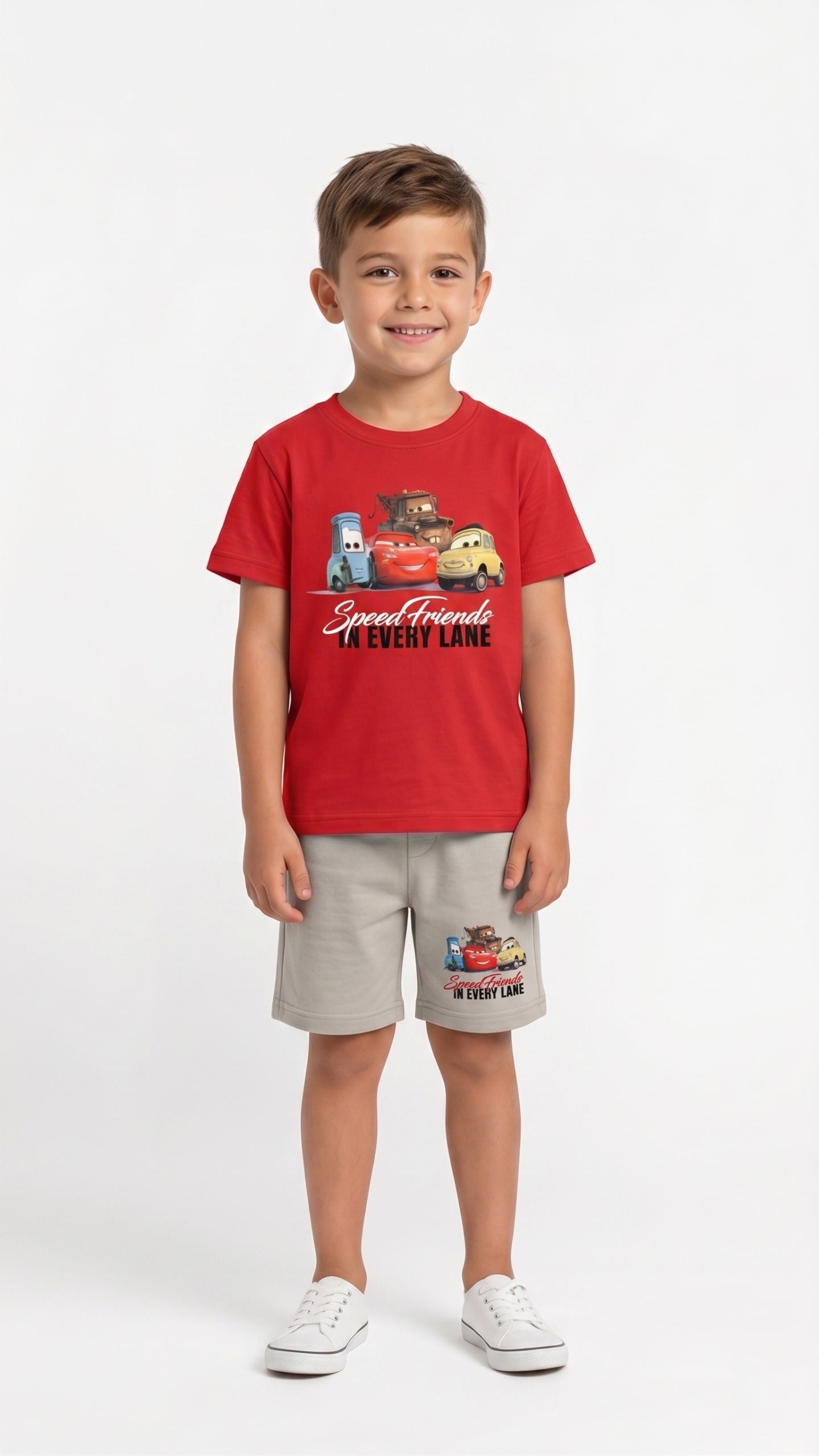 Coco Set Royal Red&Beige Boy Red&Beige / 3*4